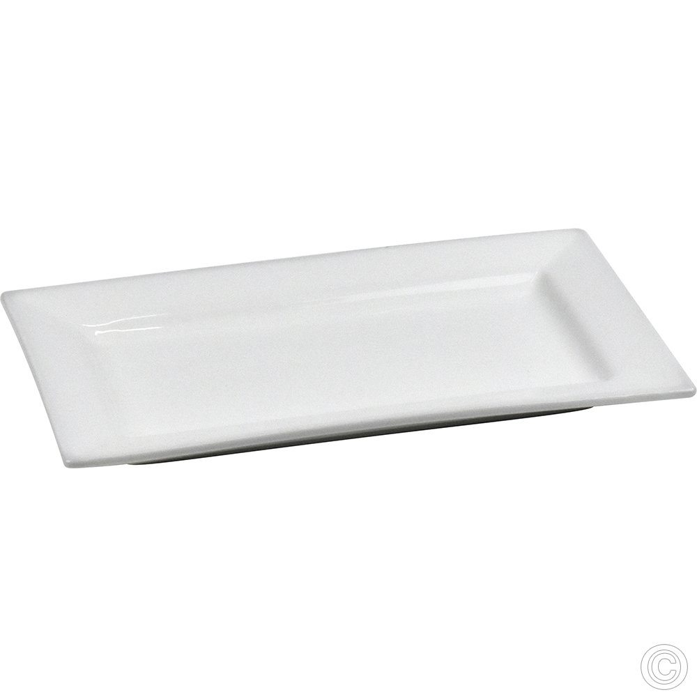 Rectangular Porcelain Flat Plate 260mm 10