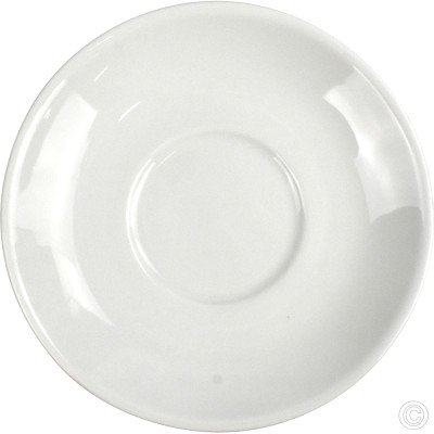 Porcelain Large Saucer 150mm White 