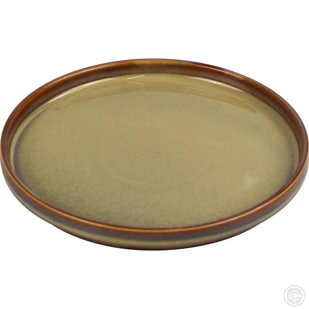 Porcelain Straight Edge Plate 210MM 8.5