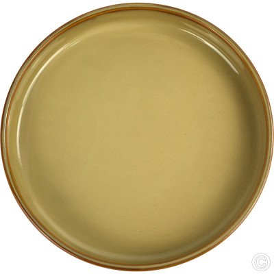 Porcelain Round Stacking Tray 800ML 28Oz Reactive Glaze Brown 