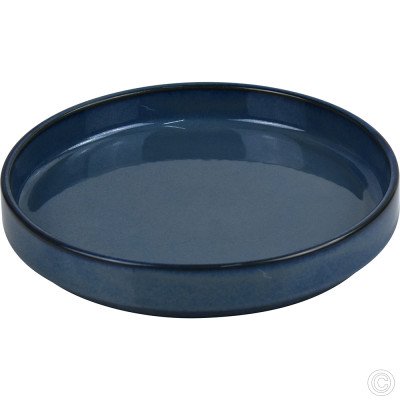 Porcelain Round Stacking Tray 800ML 28Oz Reactive Glaze Blue