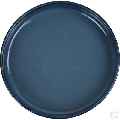 Porcelain Round Stacking Tray 800ML 28Oz Reactive Glaze Blue