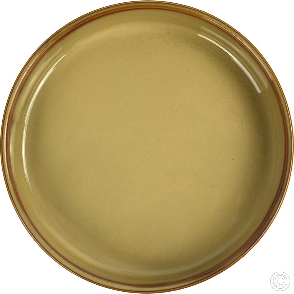 Porcelain Round Stacking Tray 650ML 22Oz Reactive Glaze Brown