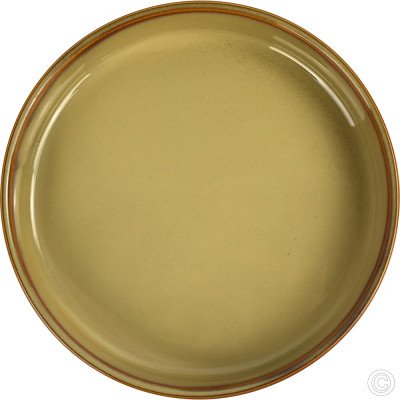 Porcelain Round Stacking Tray 650ML 22Oz Reactive Glaze Brown