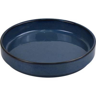 Porcelain Round Stacking Tray 650ML 22Oz Reactive Glaze Blue 
