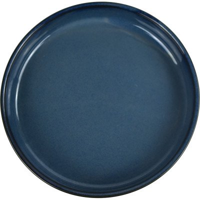 Porcelain Round Stacking Tray 650ML 22Oz Reactive Glaze Blue 
