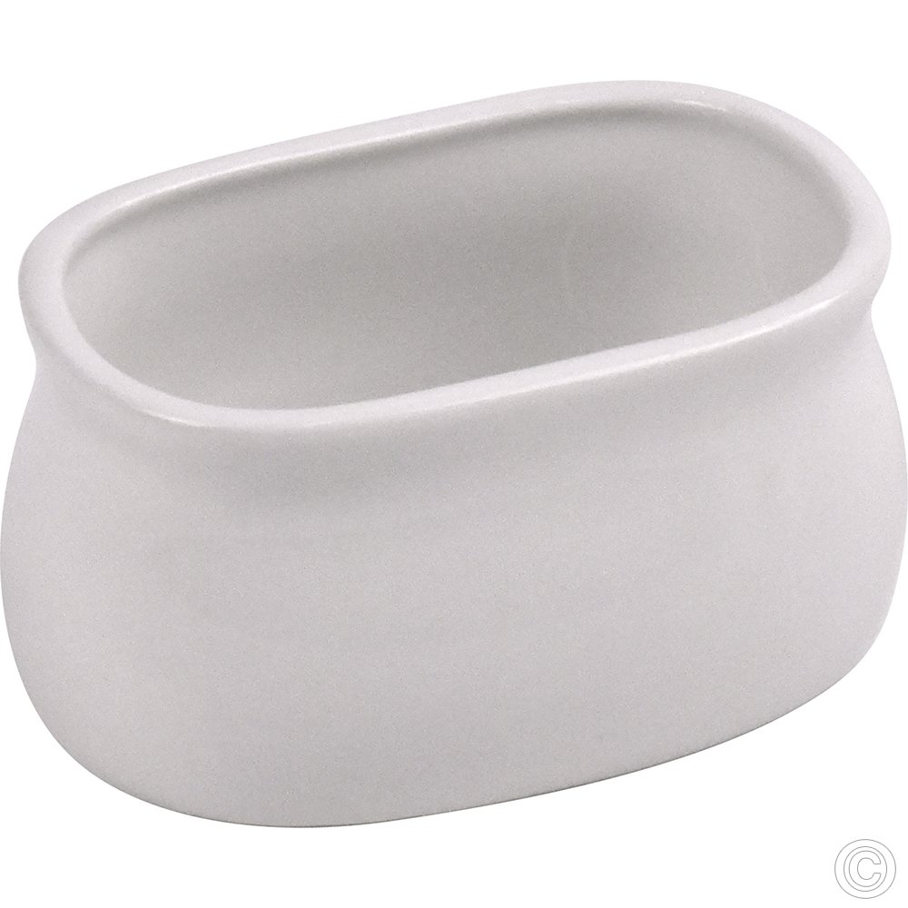 Porcelain Sugar Pot 10 x 6cm White