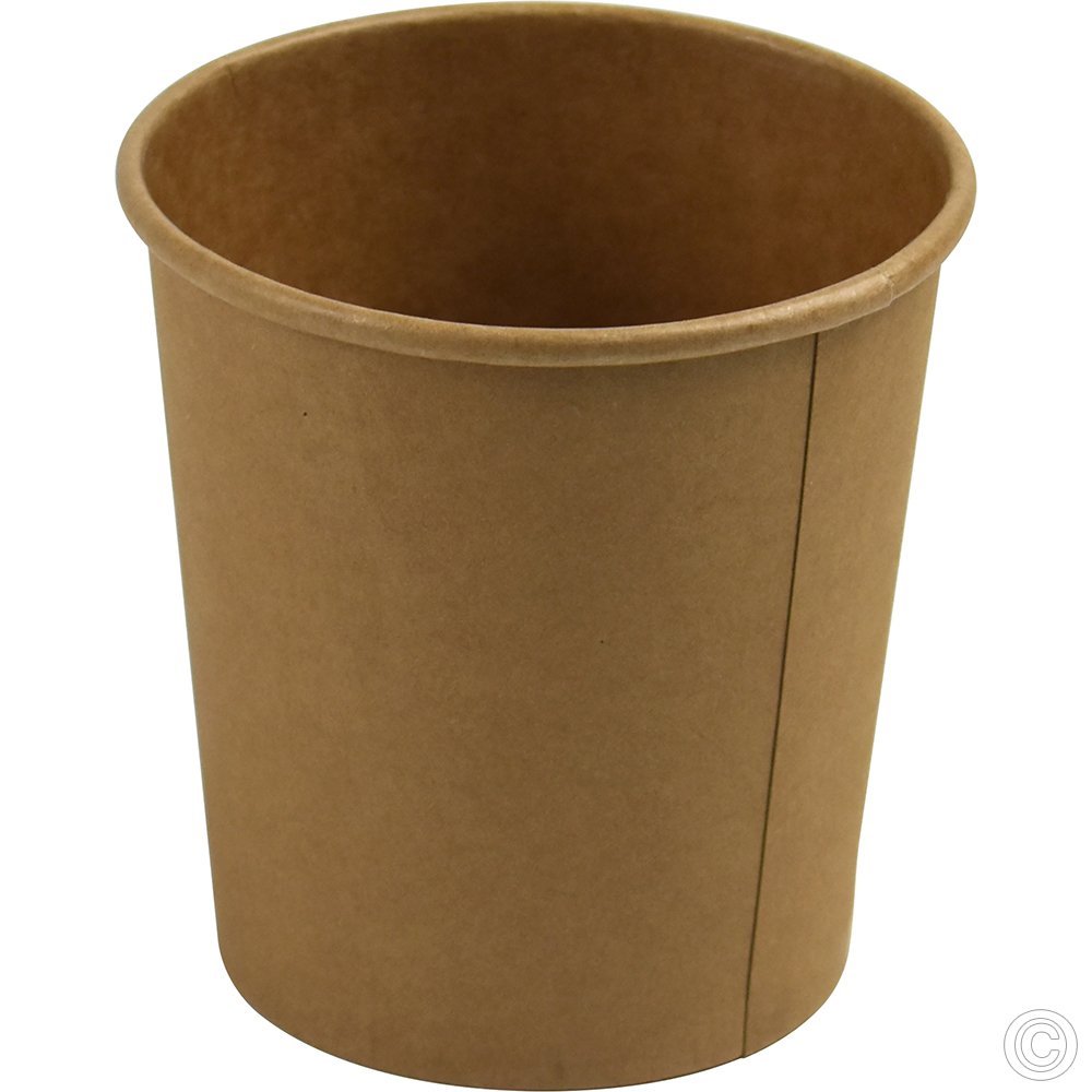 Microwavable Kraft Soup Cups With Lids 453ml (16oz) 25 Pack