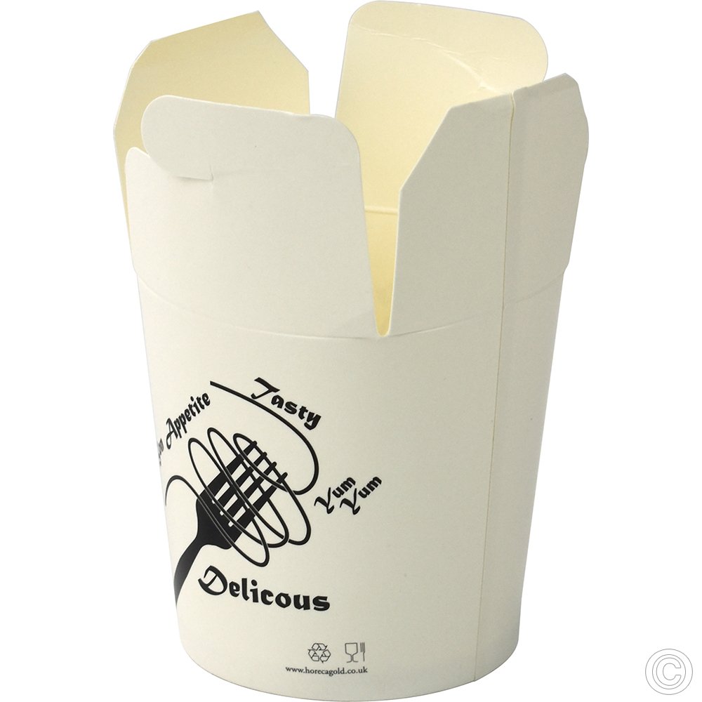 Noodle Box With Tuck Top Lid (FT1) 453ML (16oz) 50 Pack