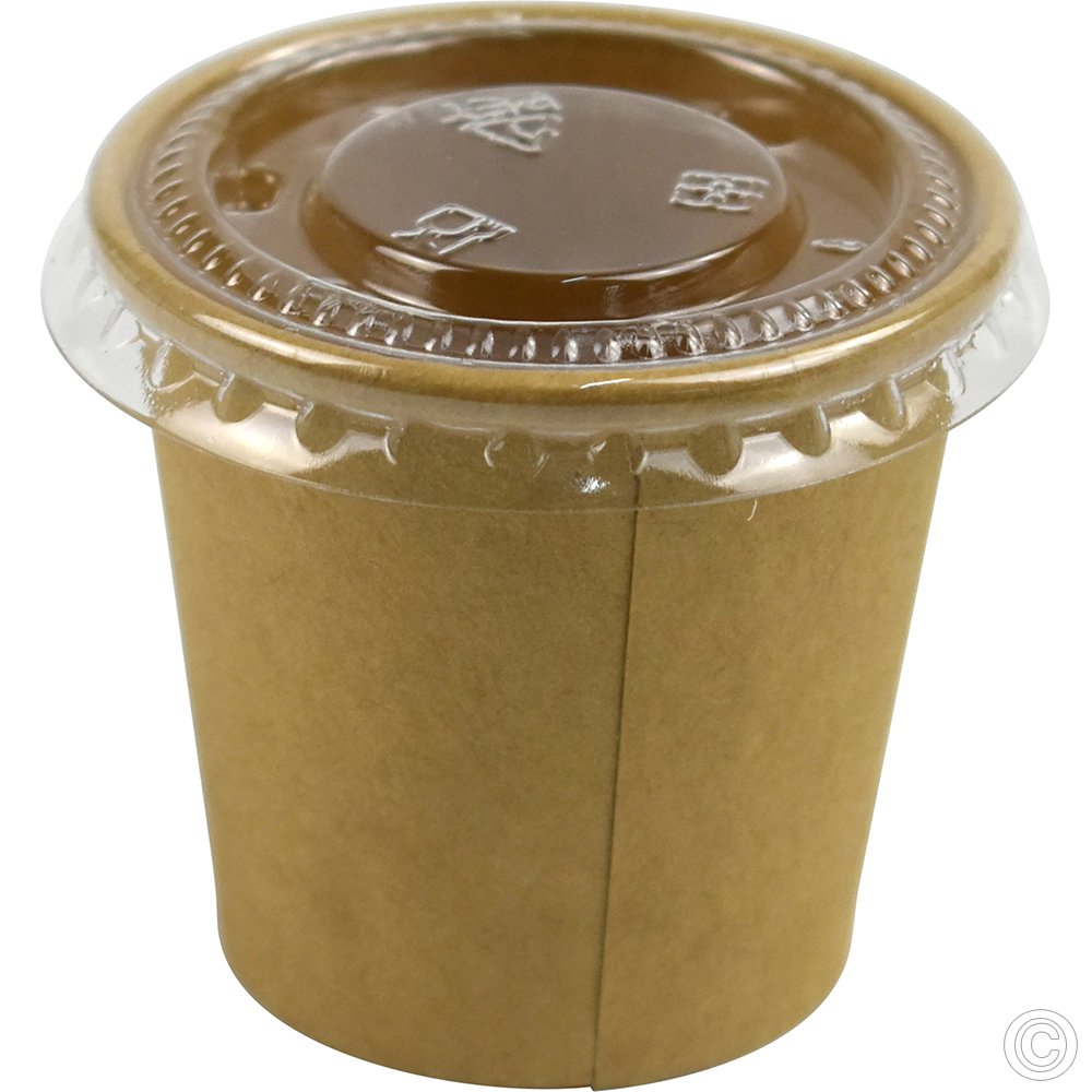 Paper Portion Pot Kraft 28ml/1oz 50 Pack