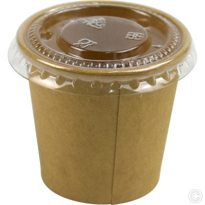 Paper Portion Pot Kraft 28ml/1oz 50 Pack