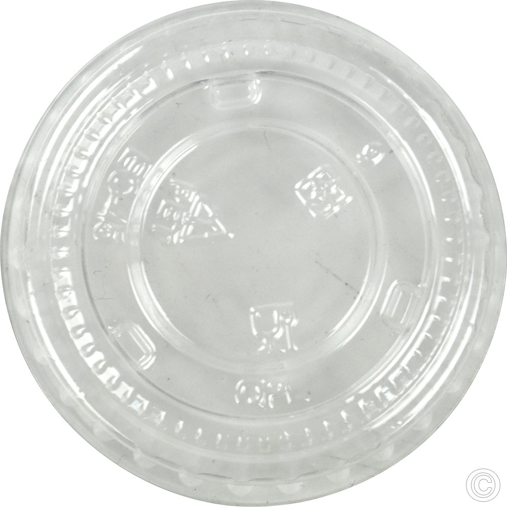 Paper Portion Pot RPET Lid Kraft 50pk 28ml/1oz