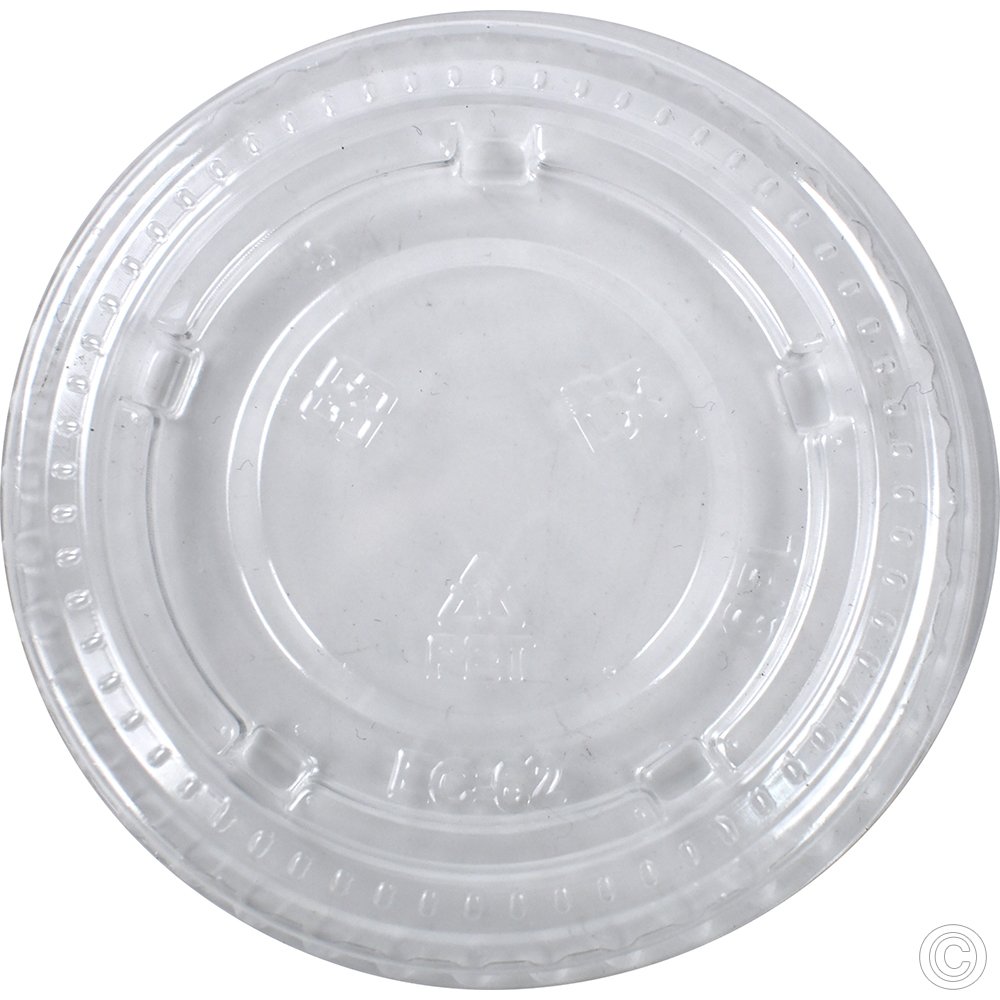 HorecaGold Paper Portion Pot RPET Lid Kraft 50pk 2oz & 4oz