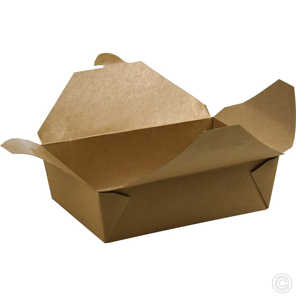 No.3 Kraft Snack Box Brown 2000ml/70oz 50 Pack