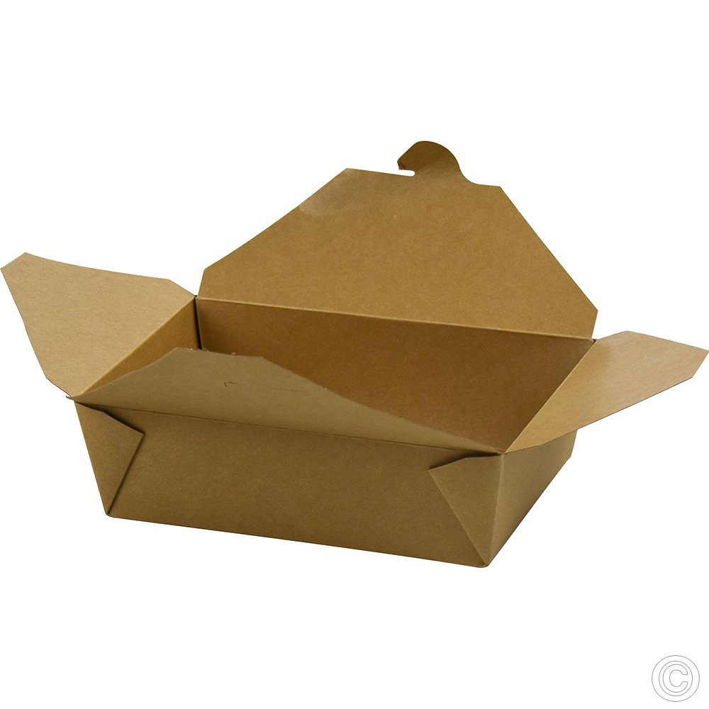 No.3 Kraft Snack Box Brown 2000ml/70oz 50 Pack