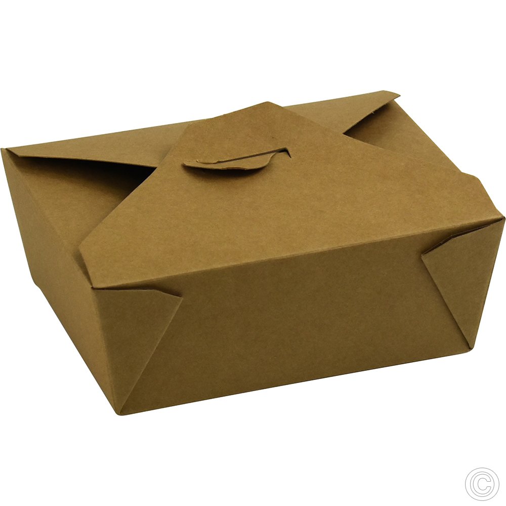 No.8 Kraft Snack Box Brown 1400ml/49oz 50 Pack