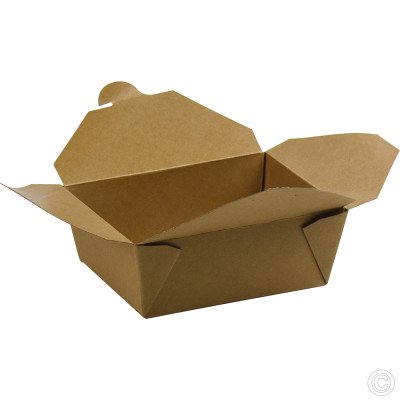 No.8 Kraft Snack Box Brown 1400ml/49oz 50 Pack
