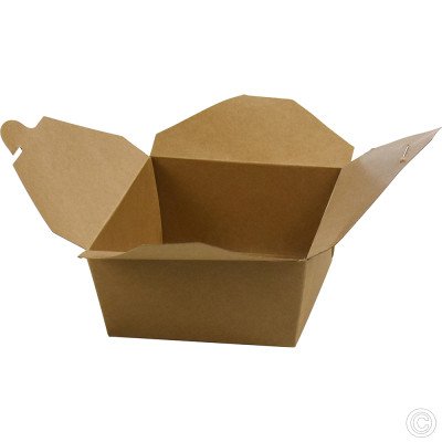 No.8 Kraft Snack Box Brown 1400ml/49oz 50 Pack