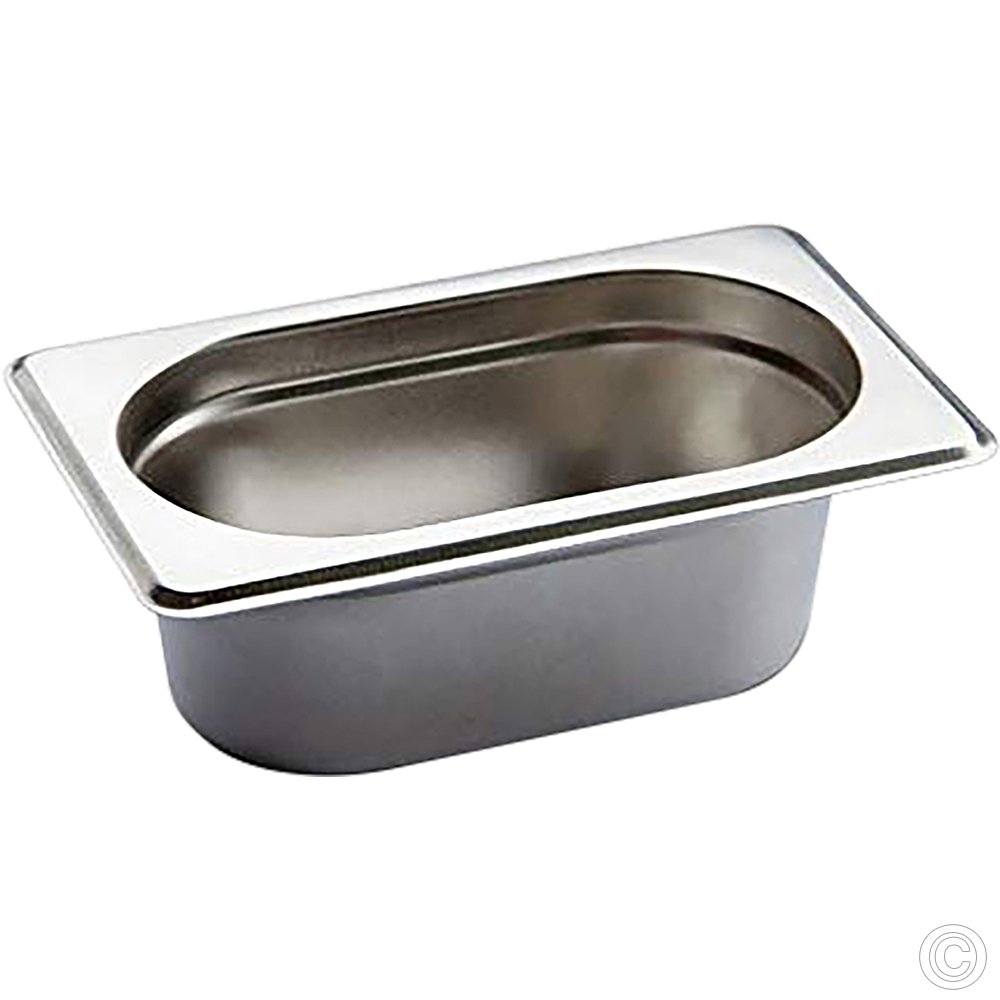 Stainless Steel Gastronorm 1/9 65mm Deep