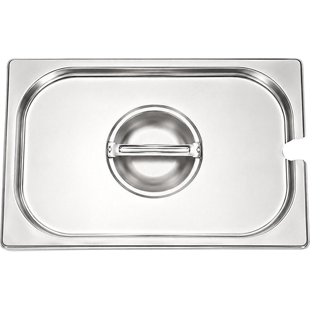 Stainless Steel Gastronorm Cover Notched 1/2 265mm