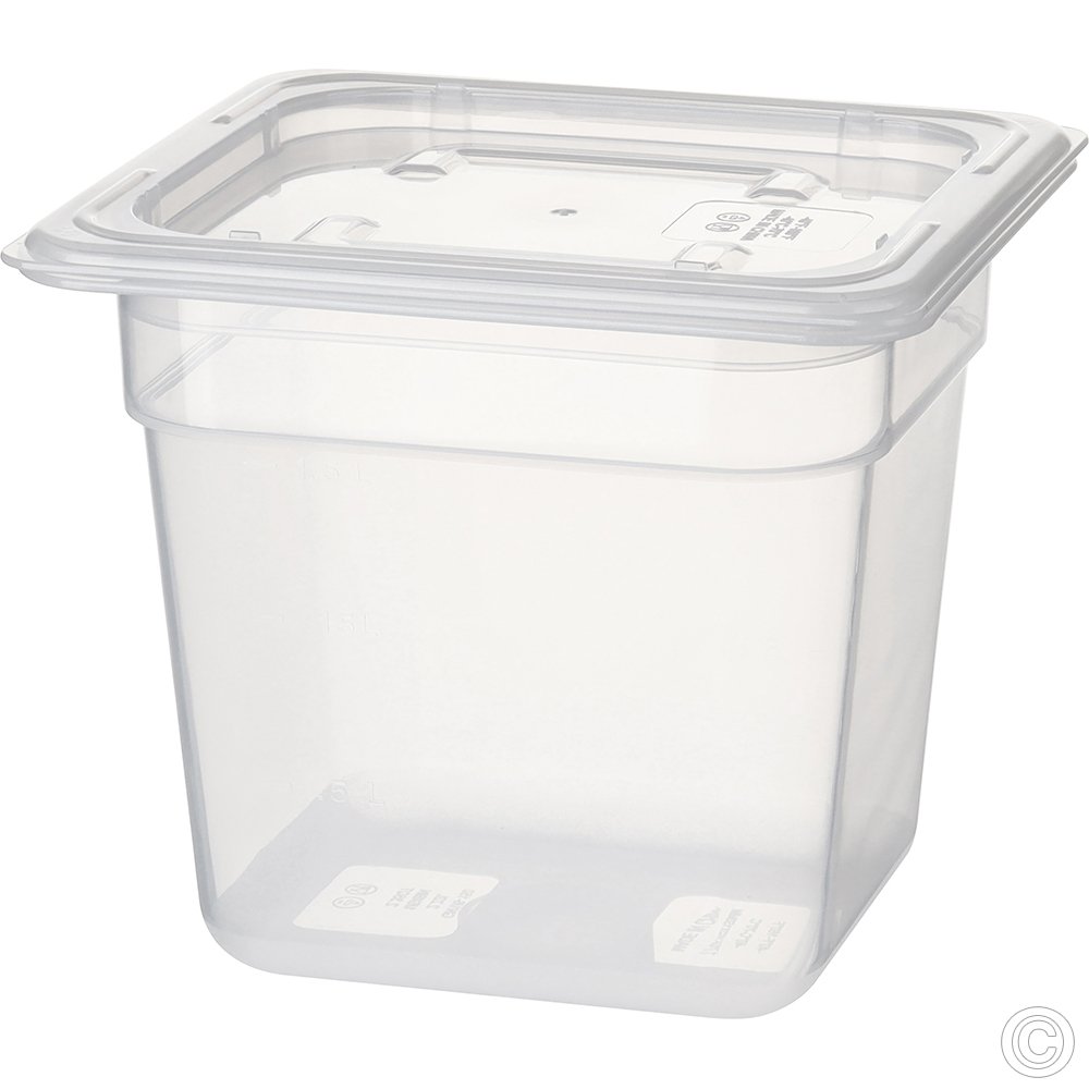 Polypropylene Gastronorm 1/6 100mm Deep