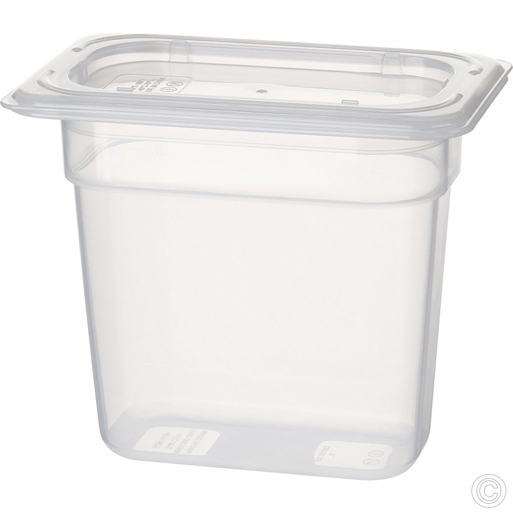 Polypropylene Gastronorm 1/9 100mm Deep