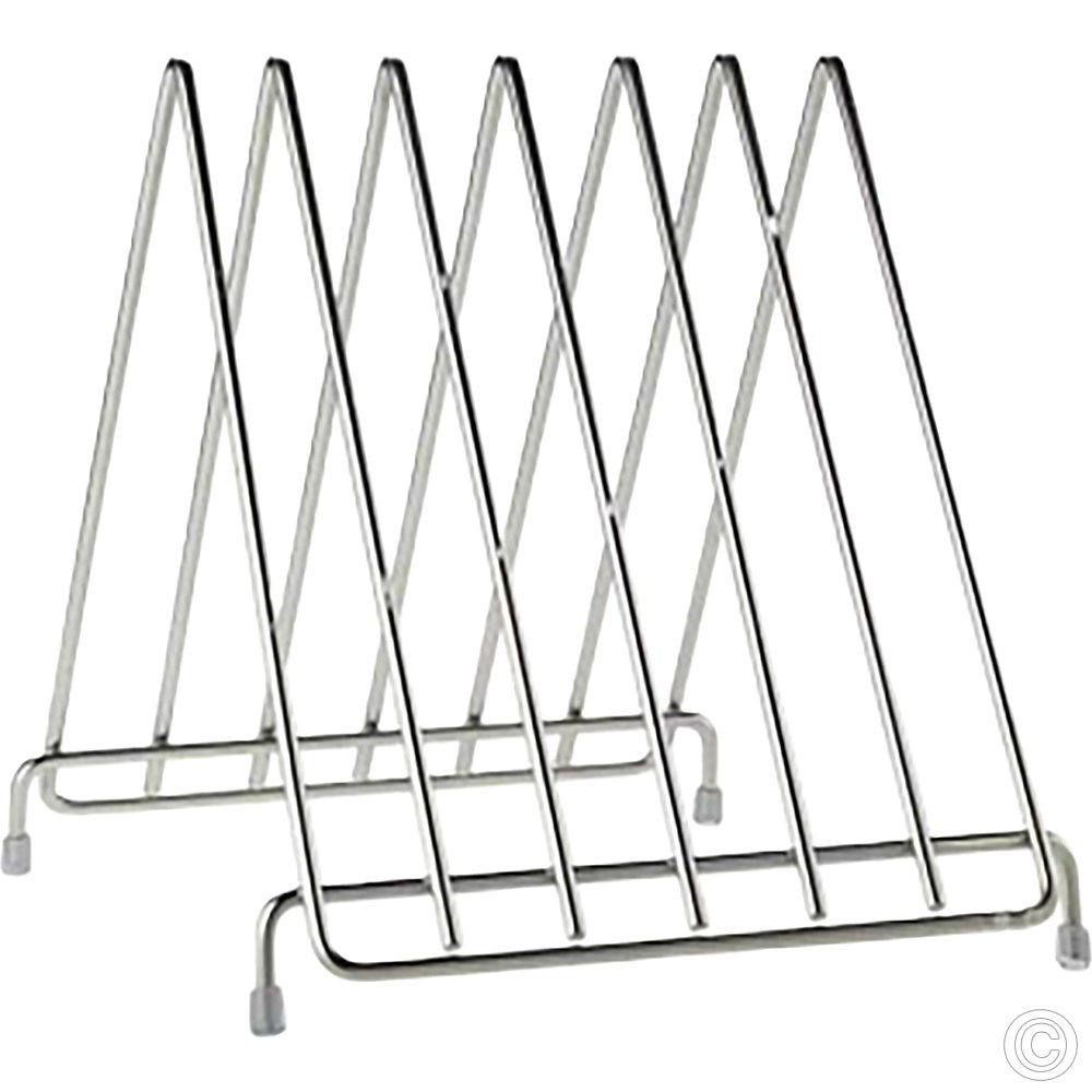 Chrome Cutting Board Holder 6 Grids 195mm