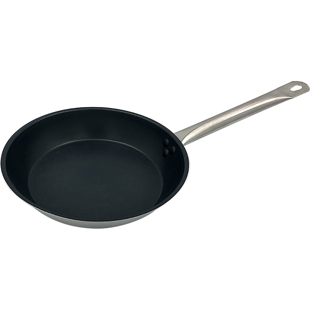  Stainless Steel Frying Pan With Lid Non Stick and Induction Bottom 320mm