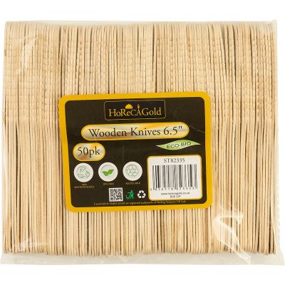 Compostable Wooden Knife 50 Pack