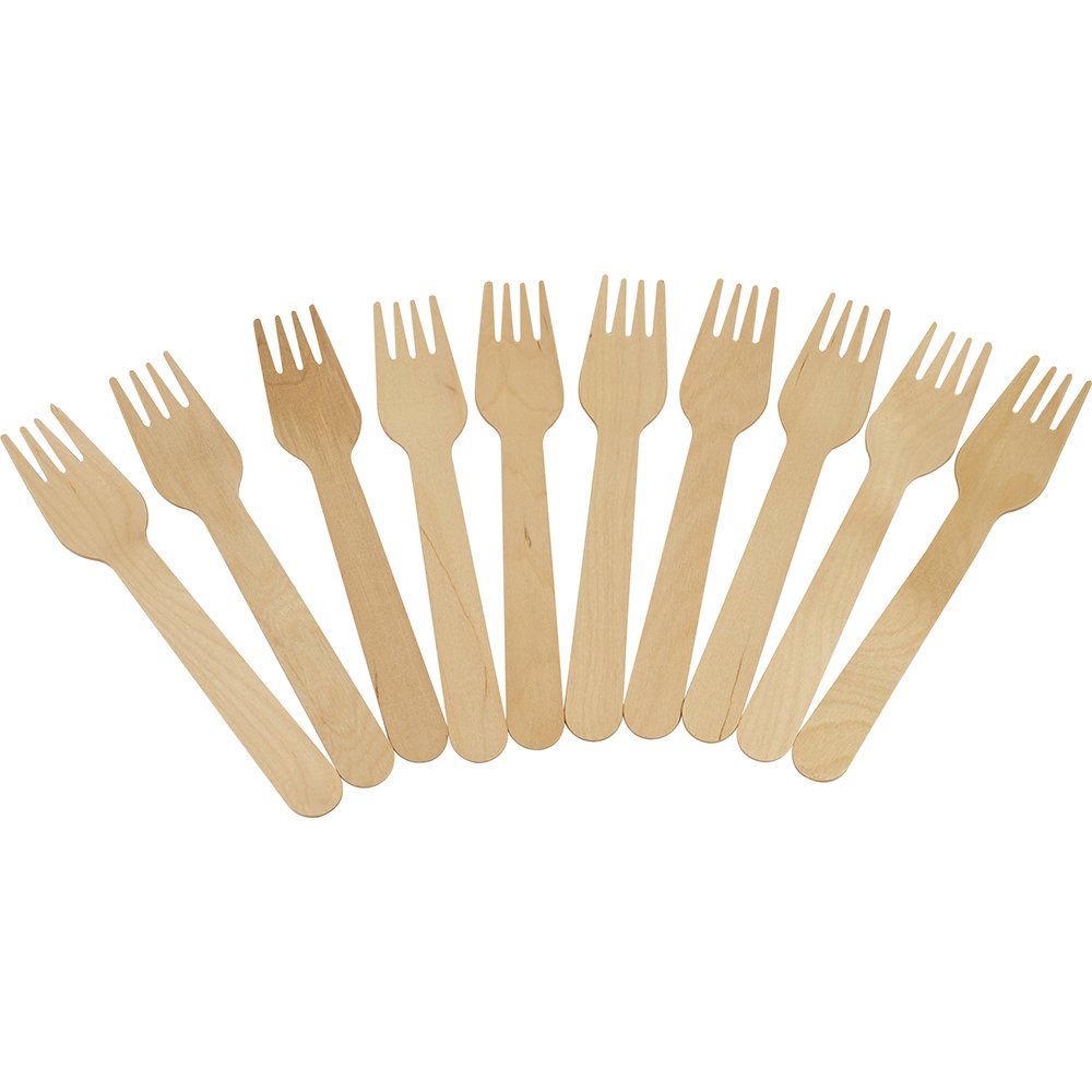 Compostable Wooden Fork 50 Pack