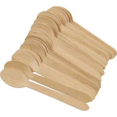 Compostable Wooden Spoon 50 Pack