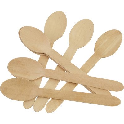 Compostable Wooden Spoon 50 Pack