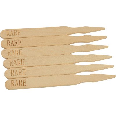 Compostable Wooden Steak Marker 90mm Rare 100 Pack