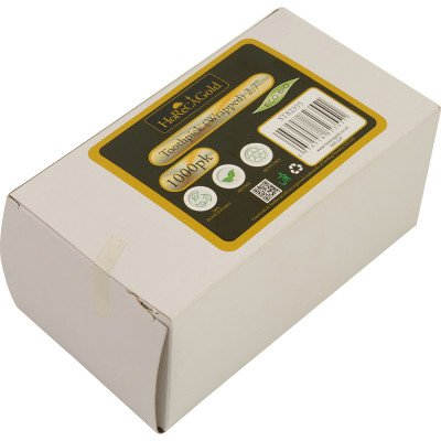 Compostable Wooden Tootthpick Single Paper Wrap 1000 Pack