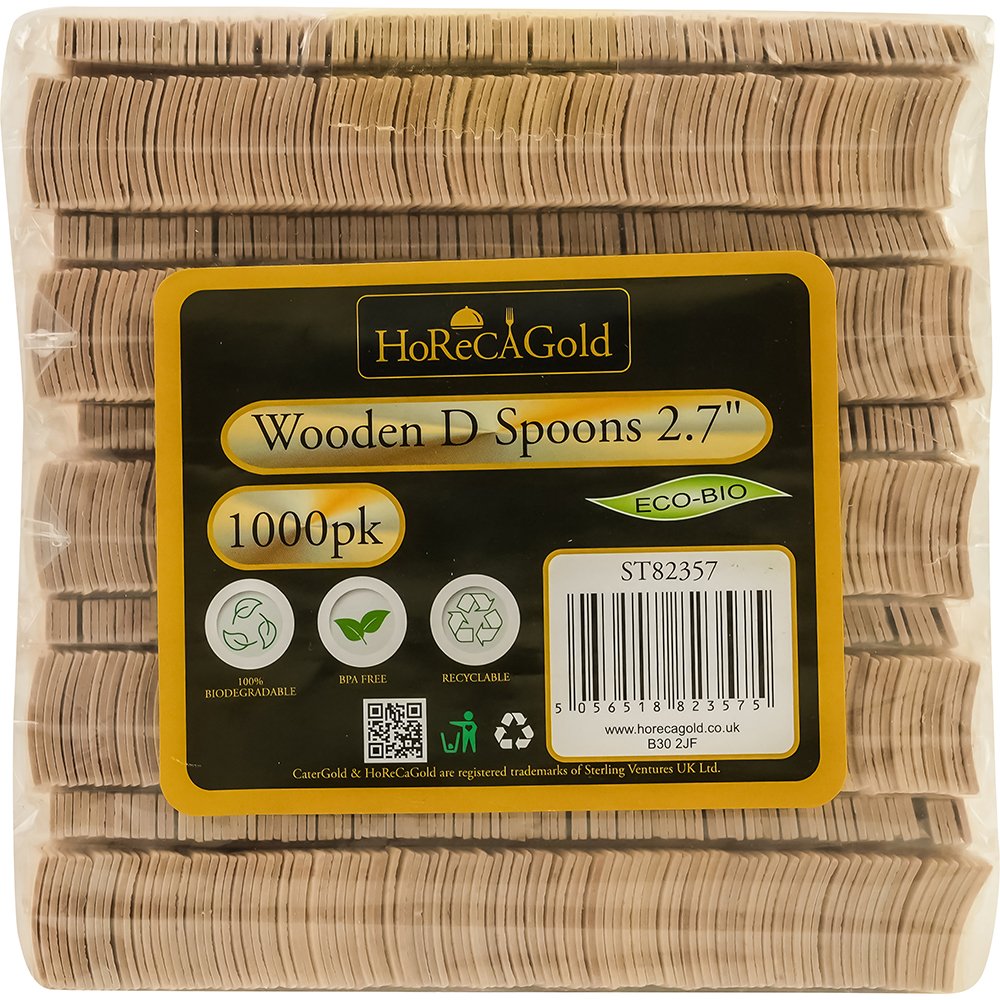 Compostable Wooden Ice Cream Spoons 1000 Pack