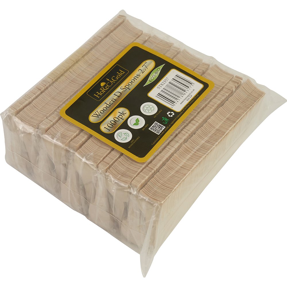 Compostable Wooden Ice Cream Spoons 1000 Pack