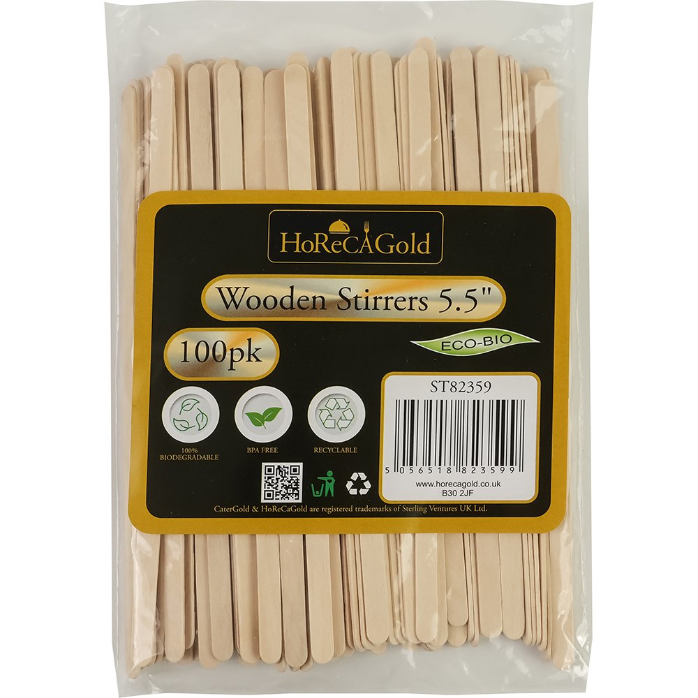 Compostable Wooden Stirrer 5.5