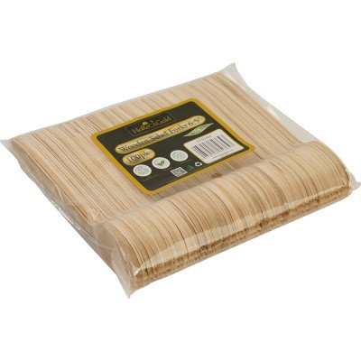 Compostable Wooden Salad fork 100 Pack