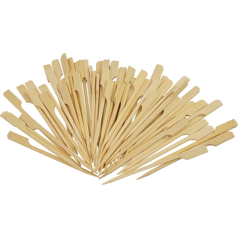 Compostable Bamboo Skewers Teppo Gushi Gun Shape S/Point 4.7