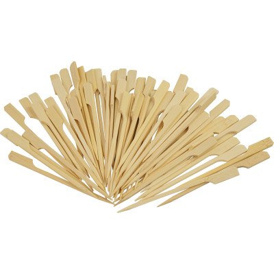 Compostable Bamboo Skewers Teppo Gushi Gun Shape S/Point 4.7