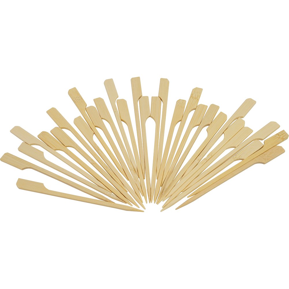 Compostable Bamboo Skewers Teppo Gushi Gun Shape S/Point 4.7