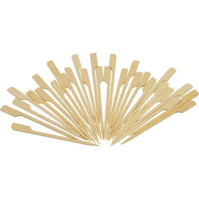 Compostable Bamboo Skewers Teppo Gushi Gun Shape S/Point 4.7