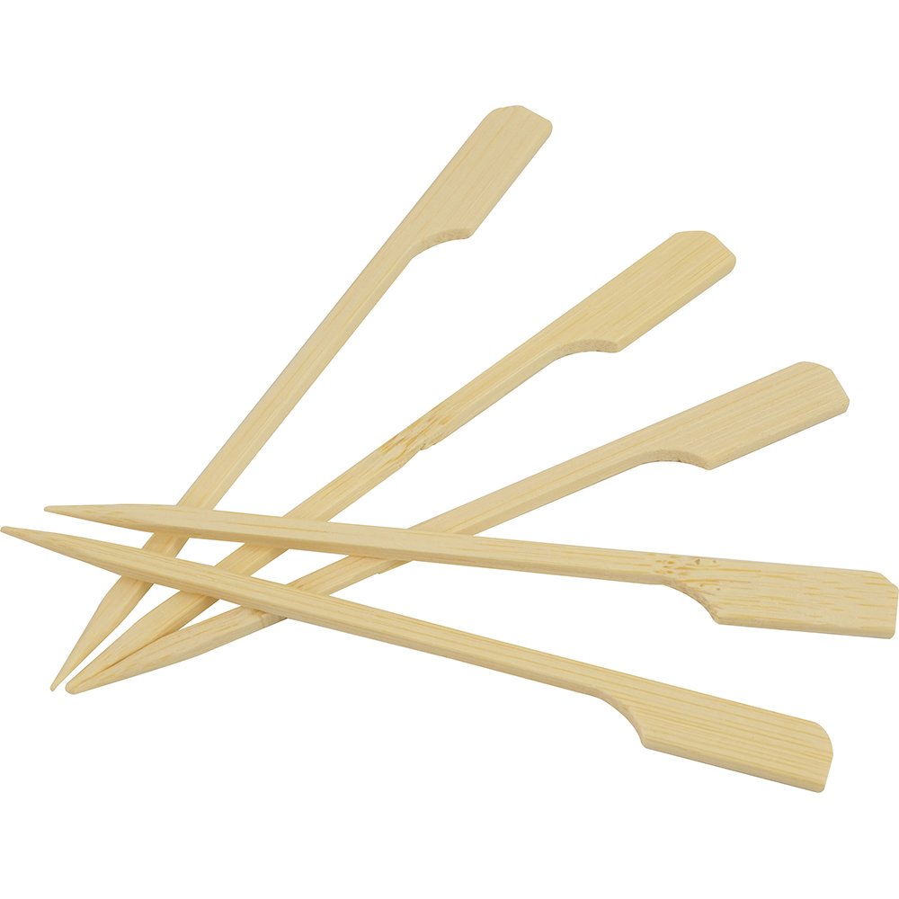 Compostable Bamboo Skewers Teppo Gushi Gun Shape S/Point 4.7
