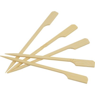 Compostable Bamboo Skewers Teppo Gushi Gun Shape S/Point 4.7
