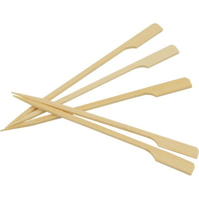 Compostable Bamboo Skewers Teppo Gushi Gun Shape S/Point 5.9