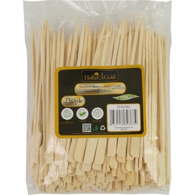 Compostable Bamboo Skewers Teppo Gushi Gun Shape S/Point 7