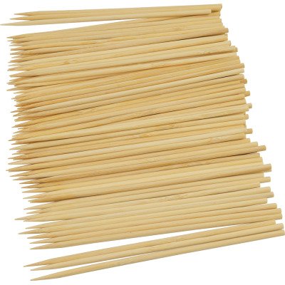 Compostable Bamboo Skewers Round S/Point 177mm 1000 Pack