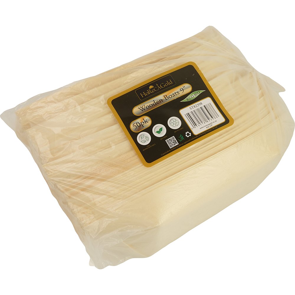Compostable Wooden Food Serving Boats 9