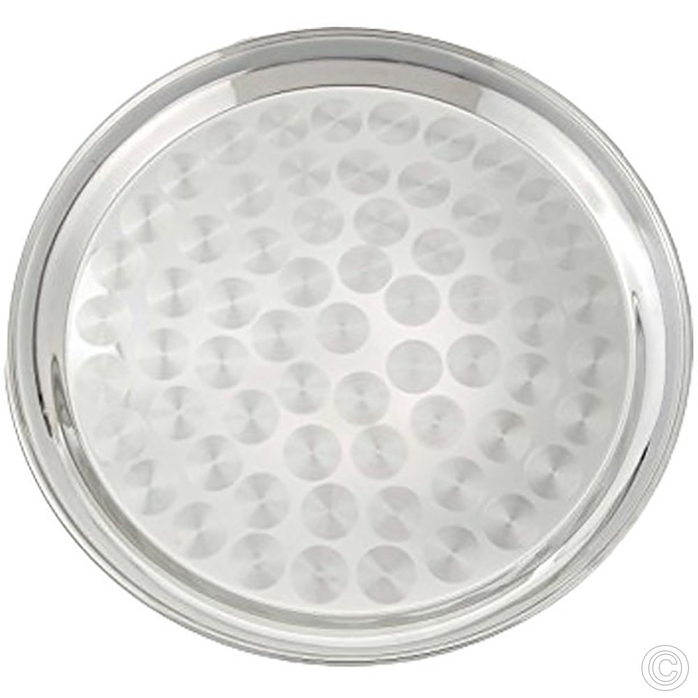 Stainless Steel Round Tray 35 cm