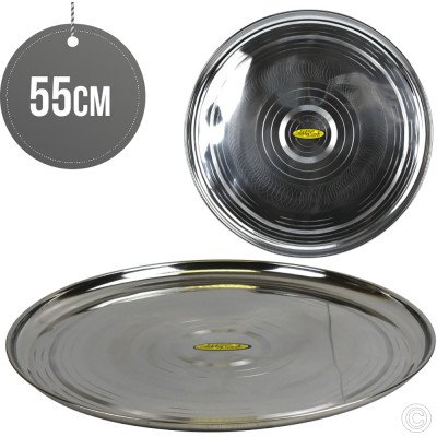 Stainless Steel Round Tray 55 cm